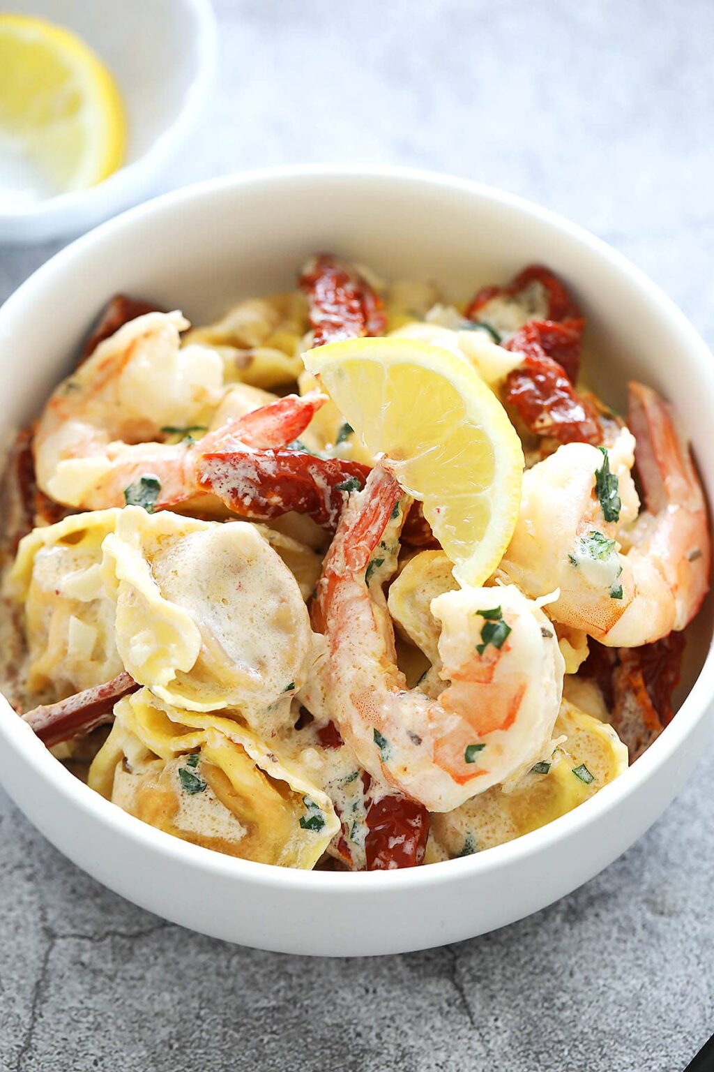 Česnakinės krevetės Tortellini - Malaizijos skonis