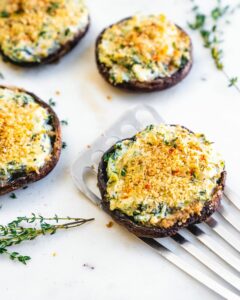 Įdaryti „Portobello“ grybai (špinatų artišokas!) - pora virėjų